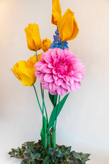 Reuzengele tulpenset