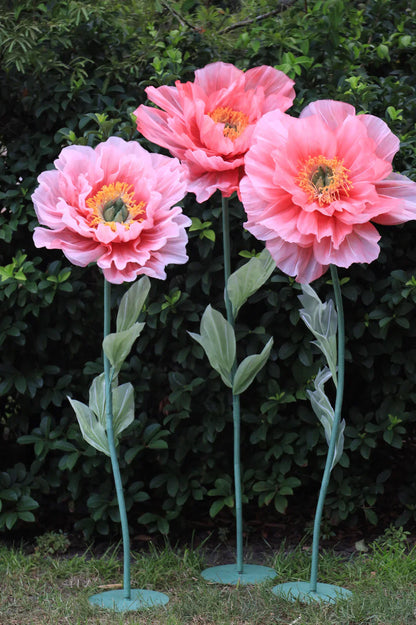 Reuzenpioenrozen in levendige tinten roze