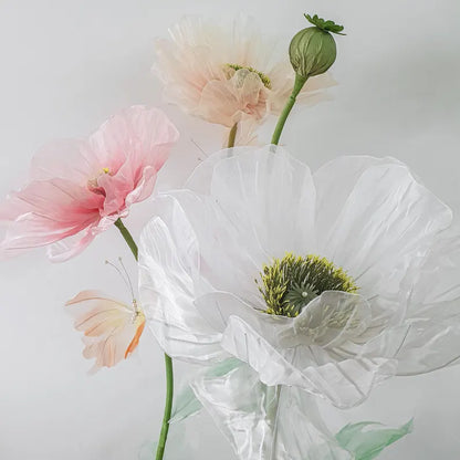 Betoverde bloemen en vlinders Set van 6 bloemen