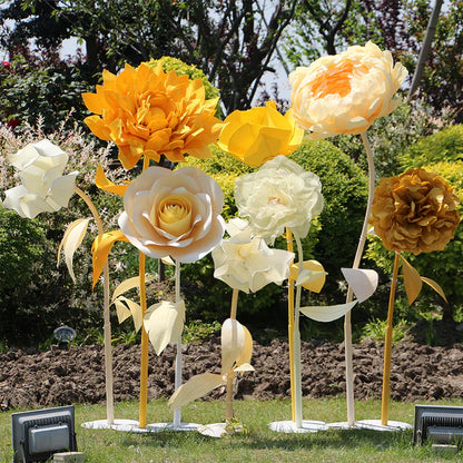 Reuze bloemen vrijstaande decoratie (7 bloemen)