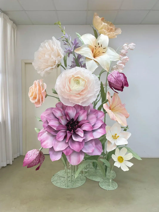 Morandi Color handgemaakte decoratieve bloemencombinatie